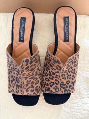 NEW KELSI DAGGER women's ryan platform sandals in Leopard 9.5